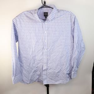 Jos. A. Bank Blue Button Down Dress Shirt Long Sleeve Mens Size 2XL